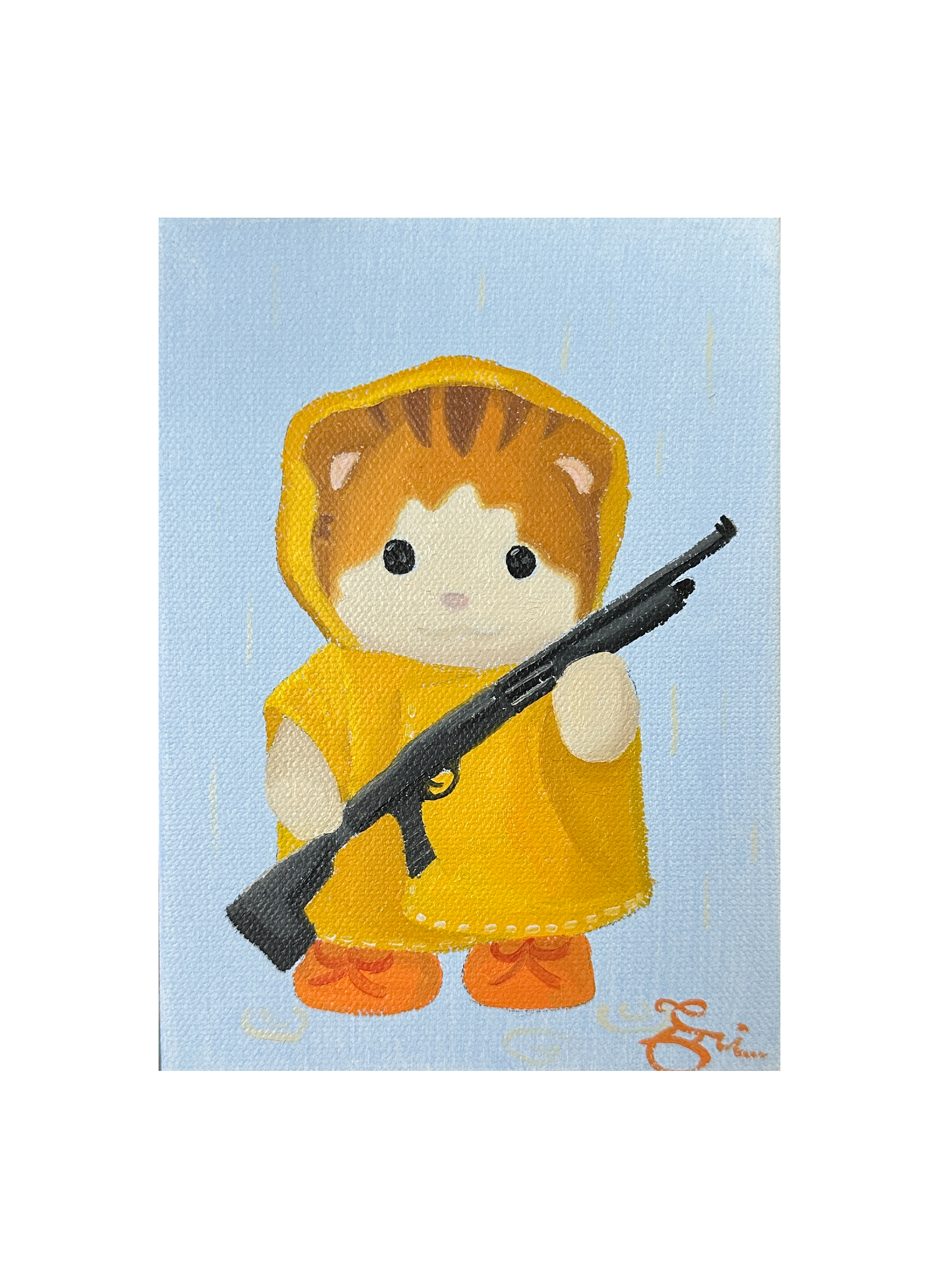 Cute but Deadly 29- MINI ORIGINAL PAINTING
