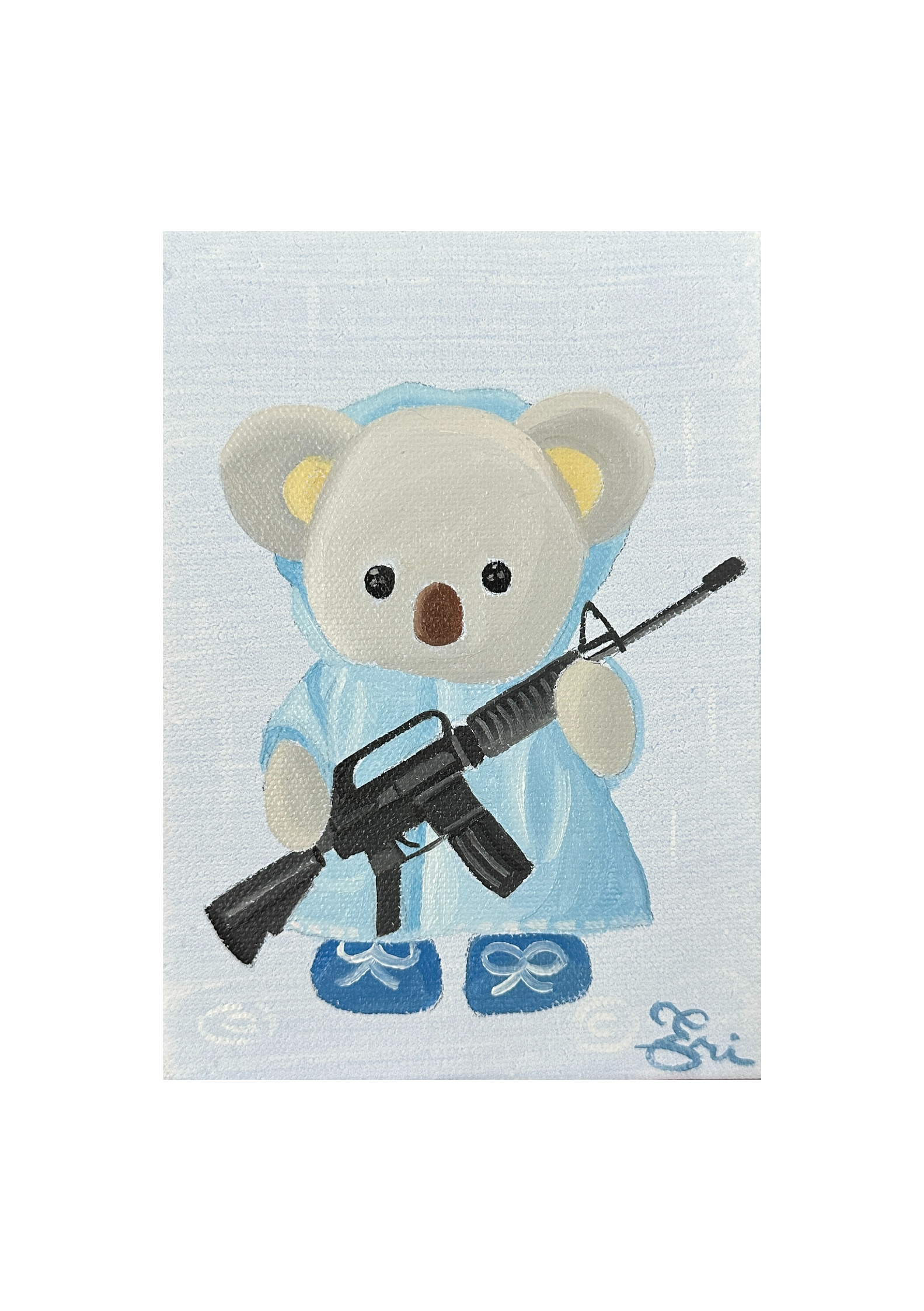 Cute but Deadly 31- MINI ORIGINAL PAINTING