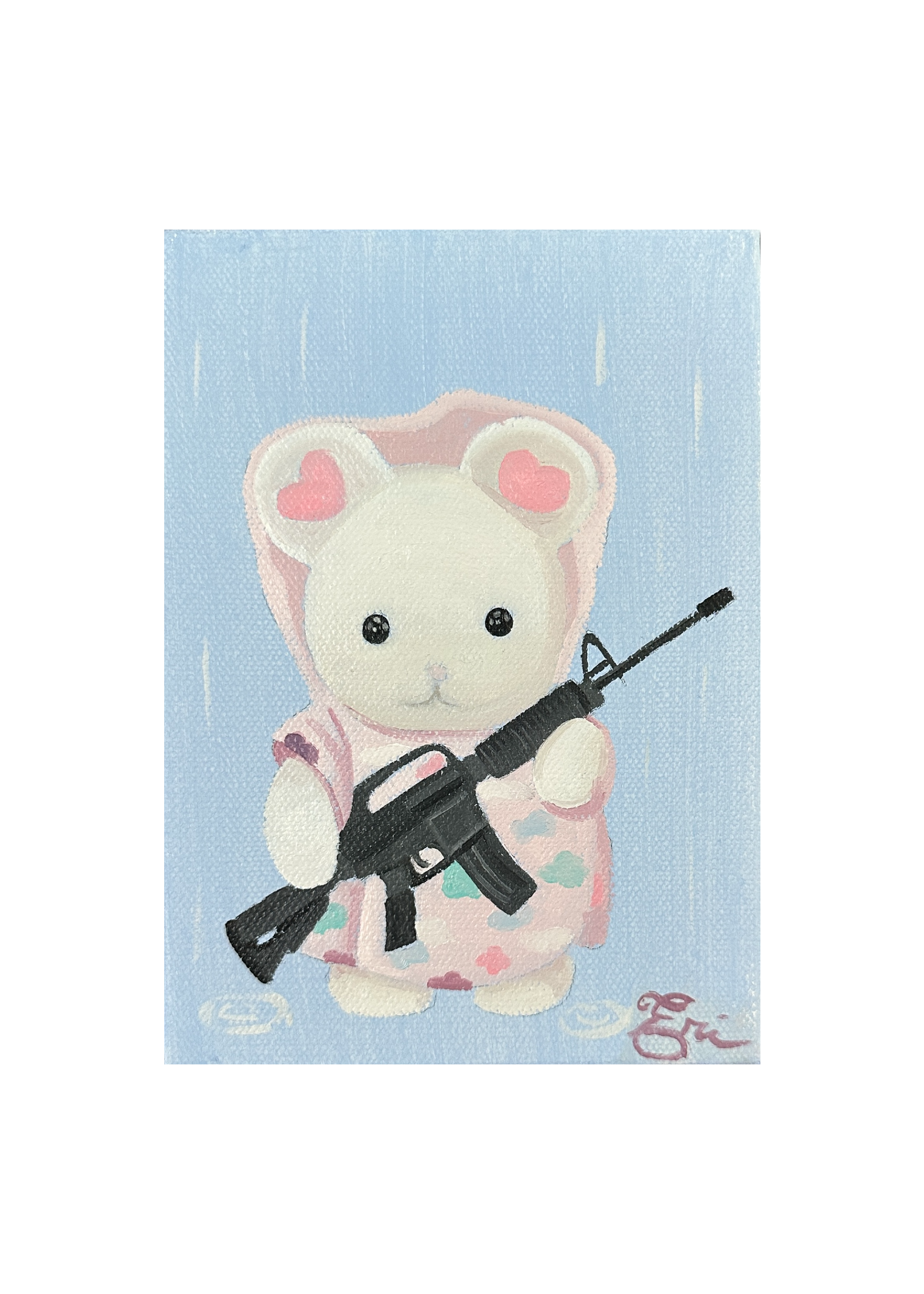 Cute but Deadly 33- MINI ORIGINAL PAINTING
