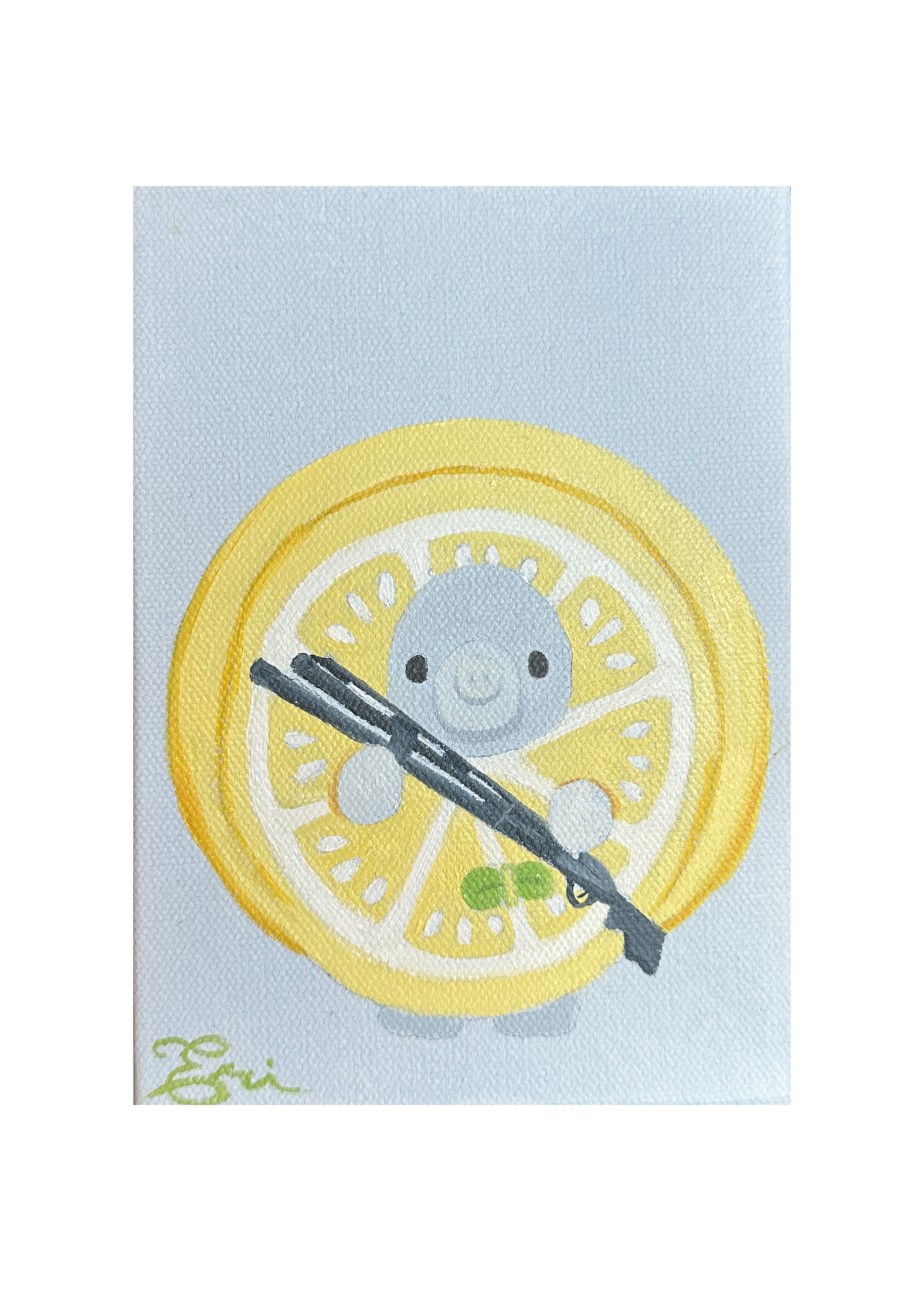 Cute but Deadly 41- MINI ORIGINAL PAINTING