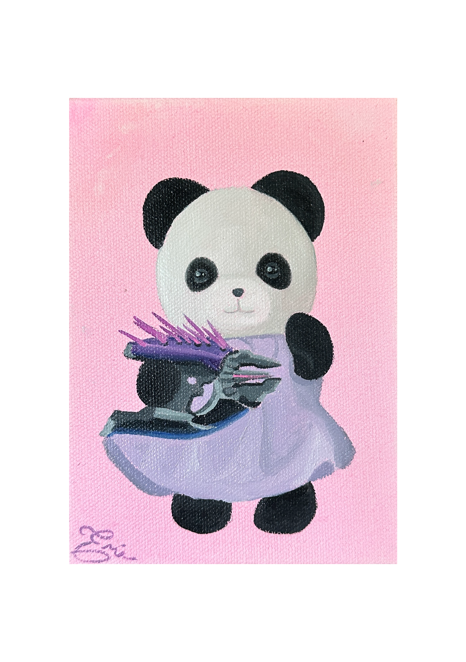 Cute but Deadly 40- MINI ORIGINAL PAINTING