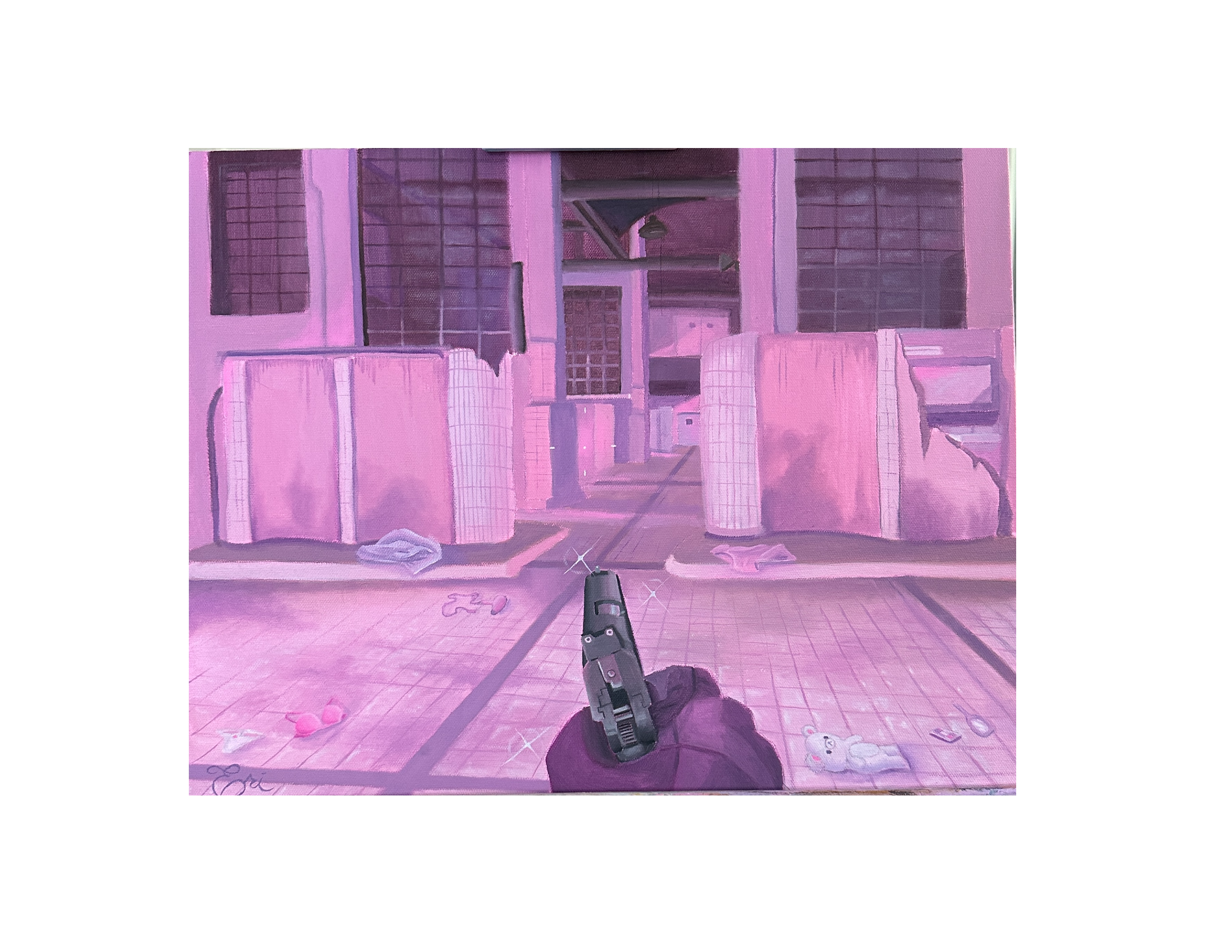 Girly Gulag- ORIGINAL PAINTING