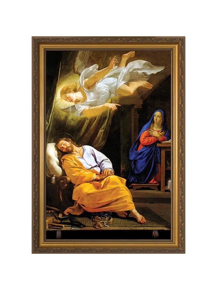 Vision of St. Joseph - Framed Art