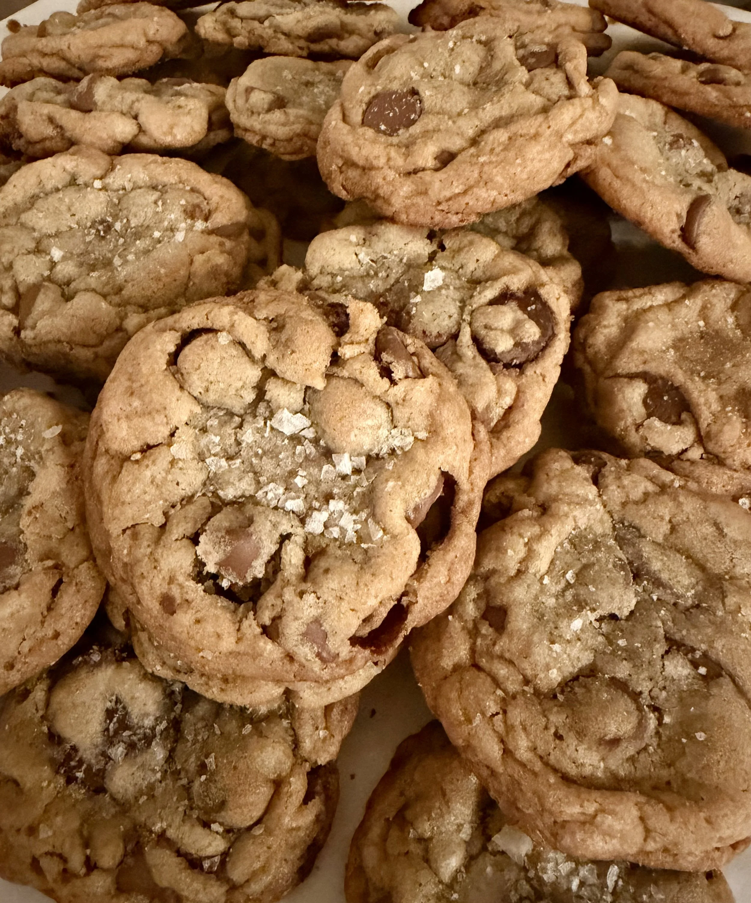 Salted Chocolate Chip Cookies