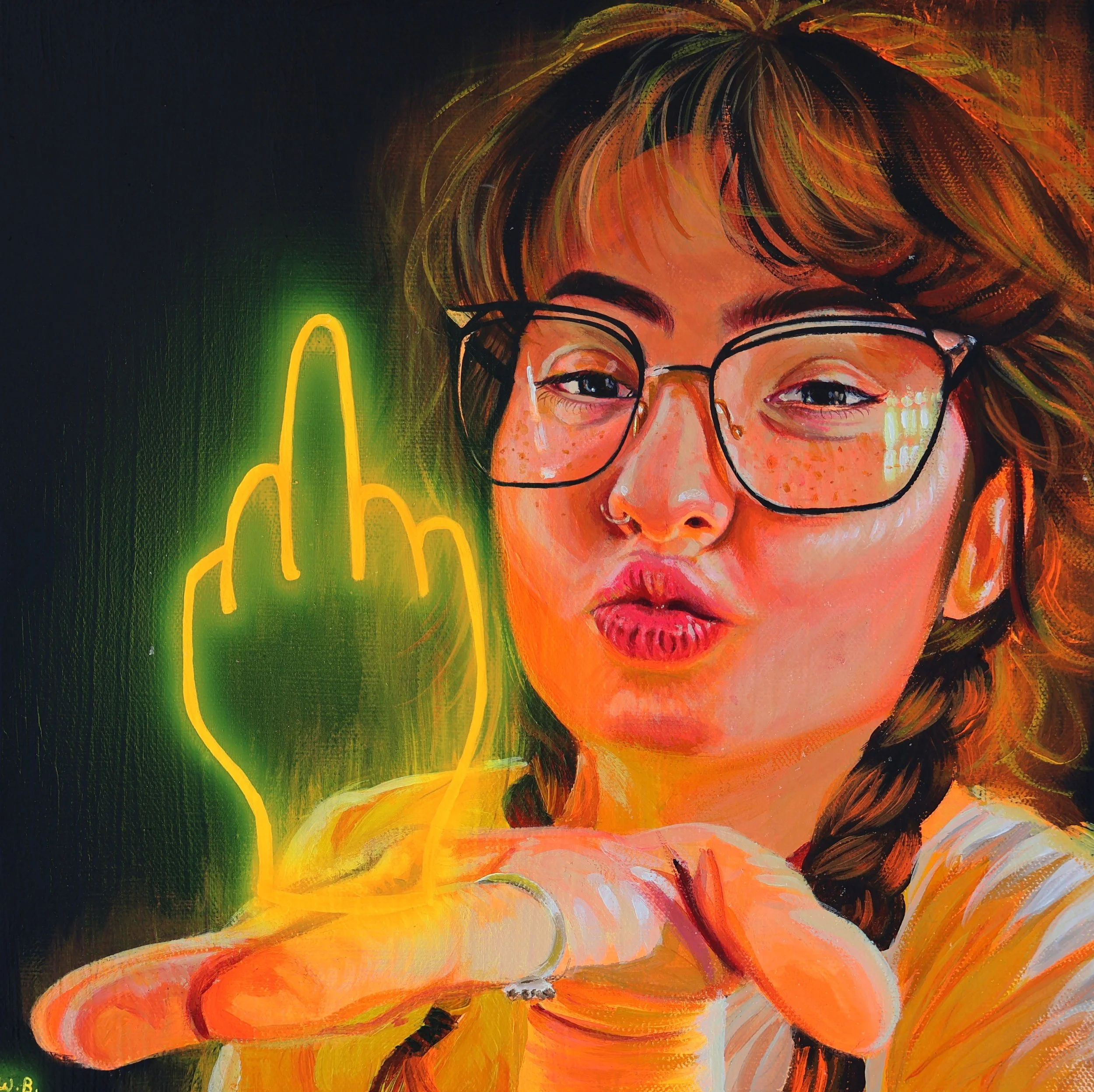 Forget You 12x12in Acrylic on Canvas 2025