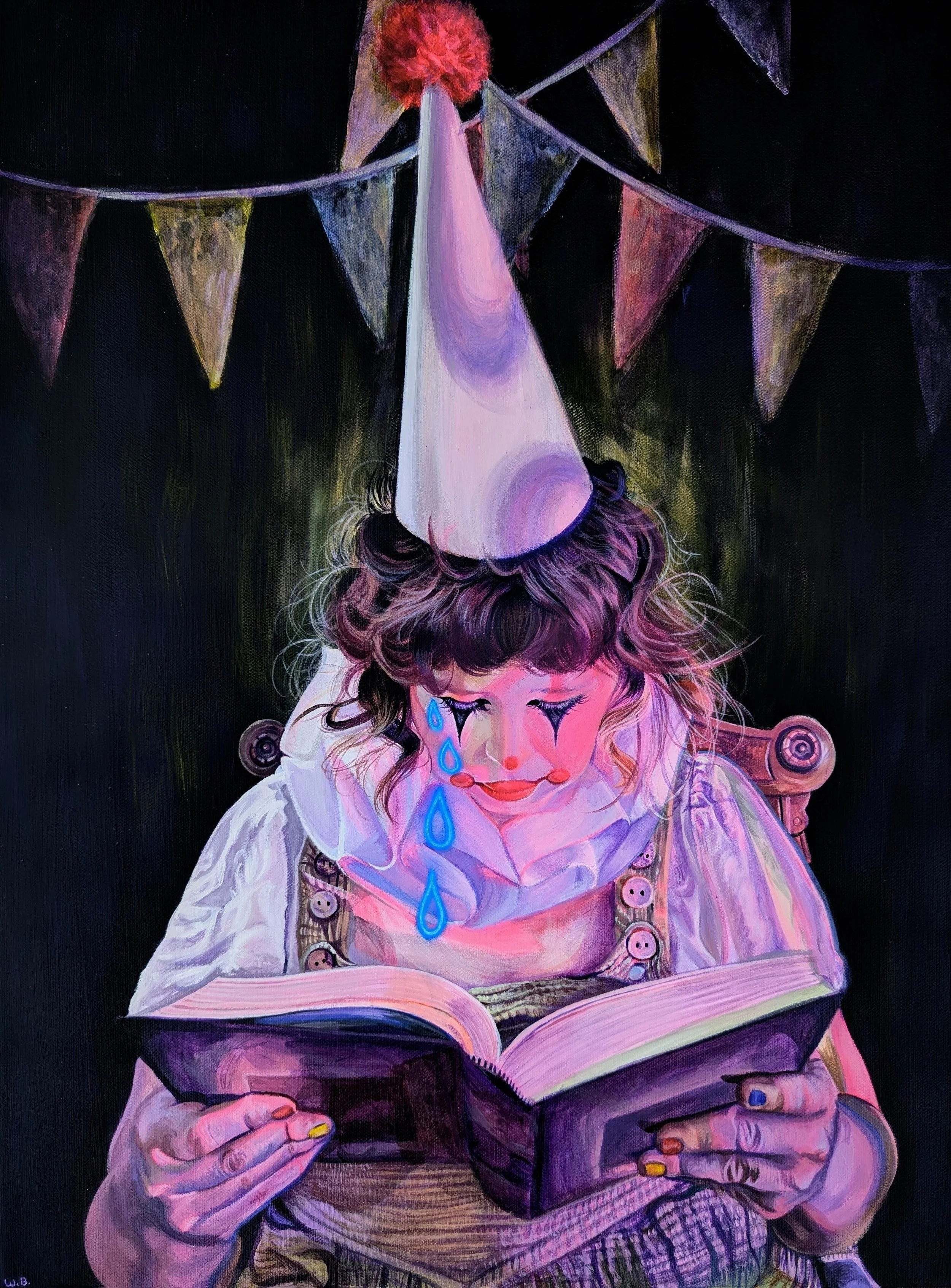 Everybody's Fool 18x24in Acrylic on Canvas 2025