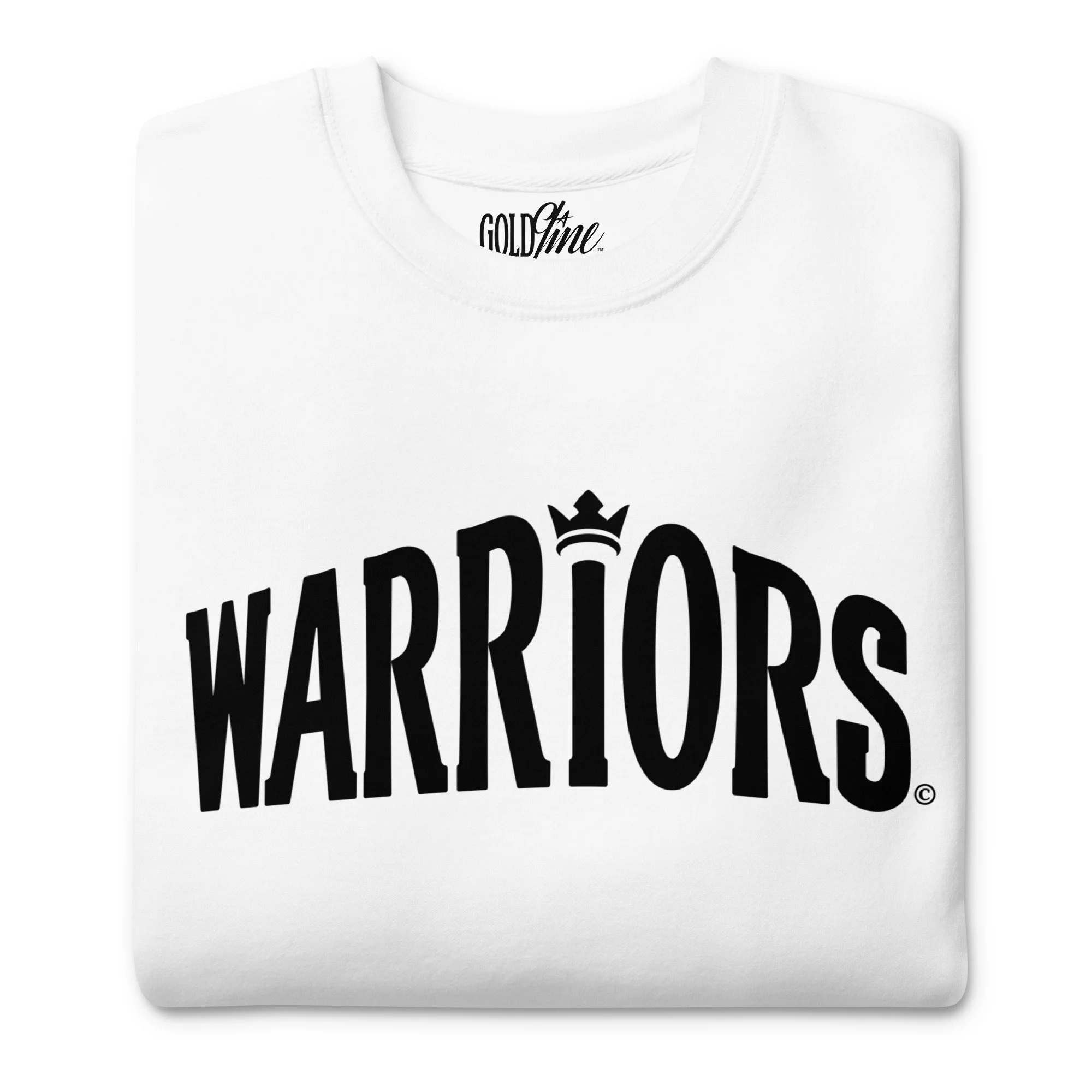 Warriors black-on-white print sweatshirt