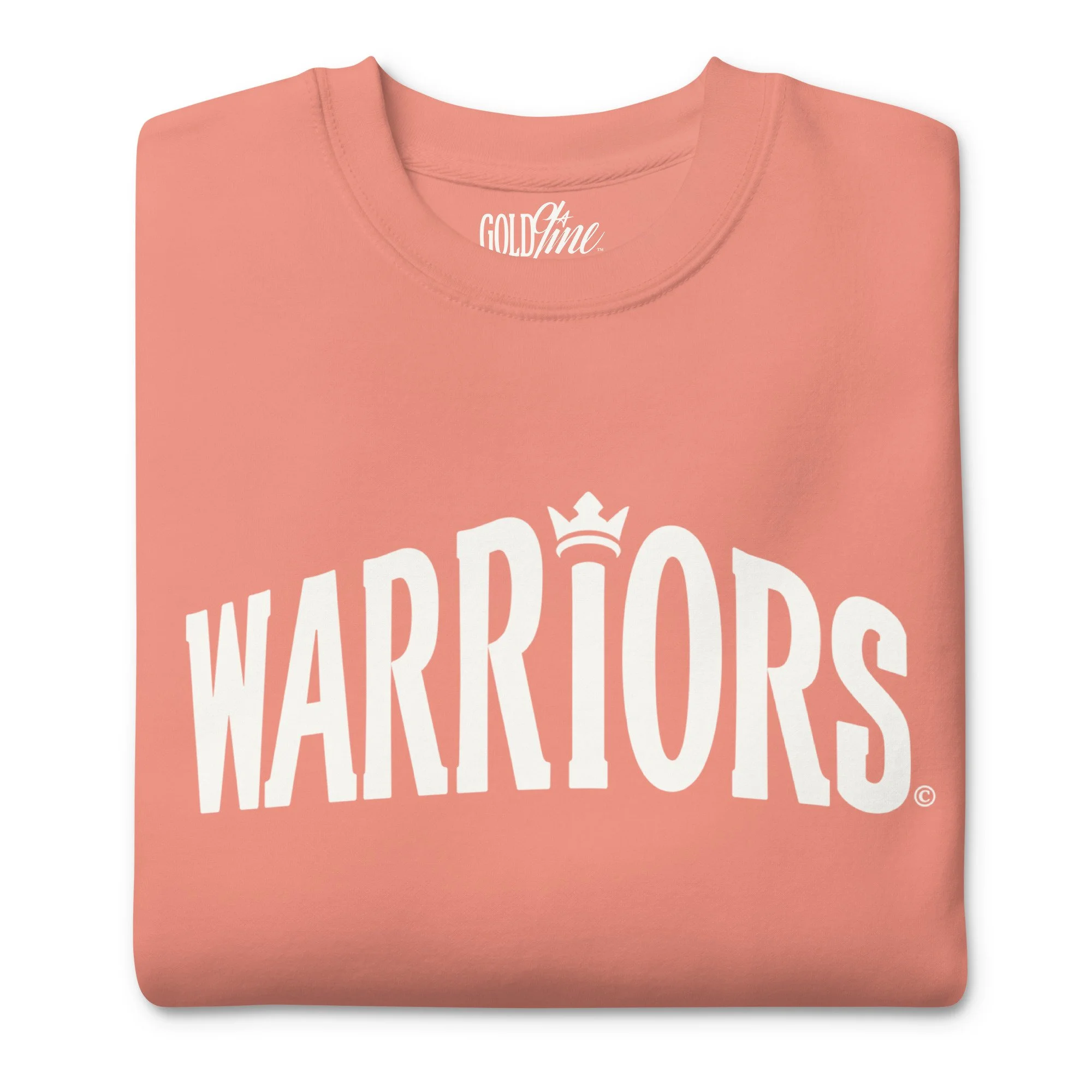 Warriors white-on-rose print sweatshirt (women's)