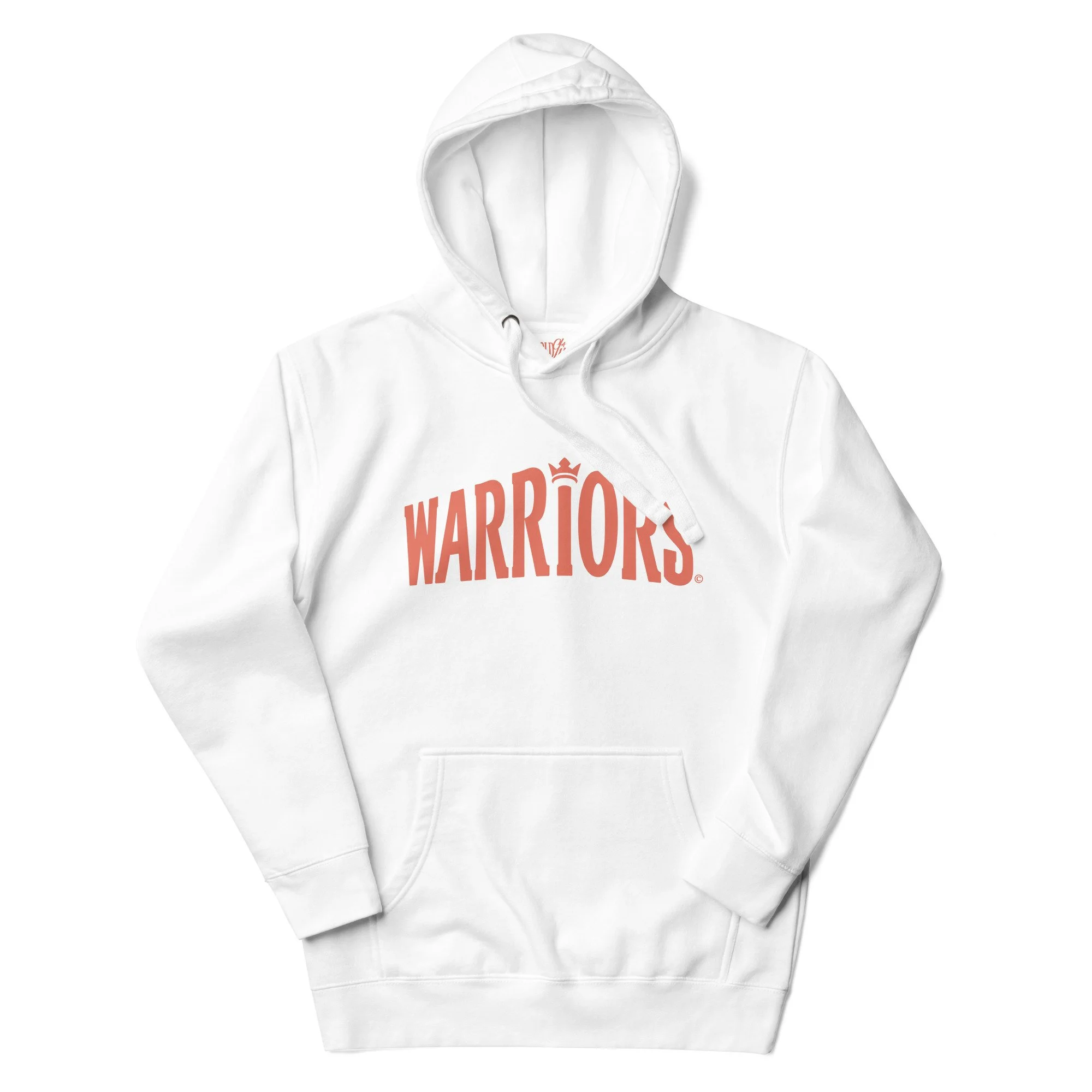 Warriors rose-on-white print hoodie (women's)