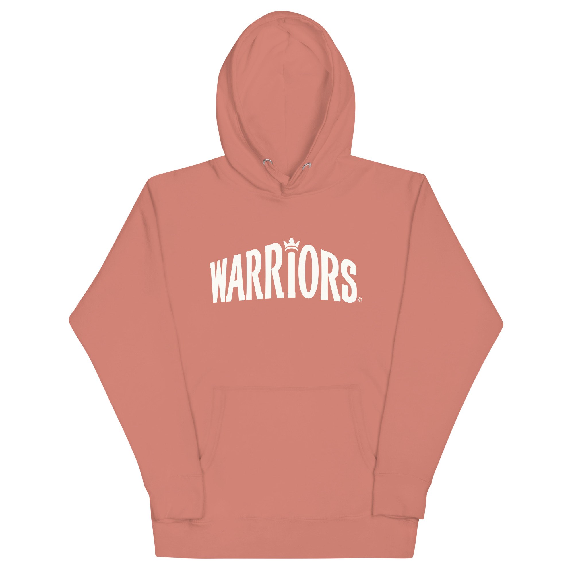 Warriors white-on-rose print hoodie (women's)