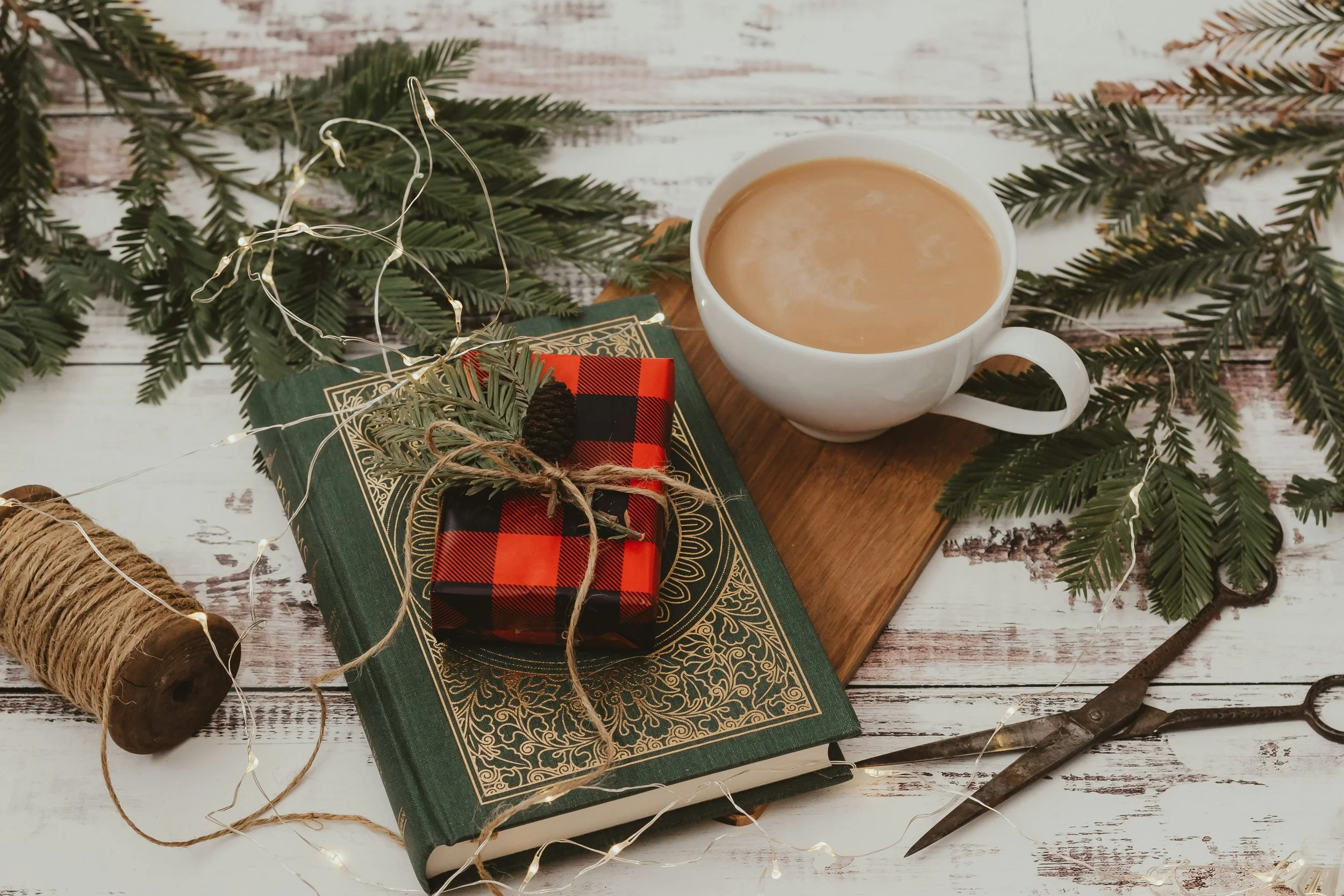christmas book and greenery with coffee a bonus photo by sixteen-miles-out-on-unsplash.jpg