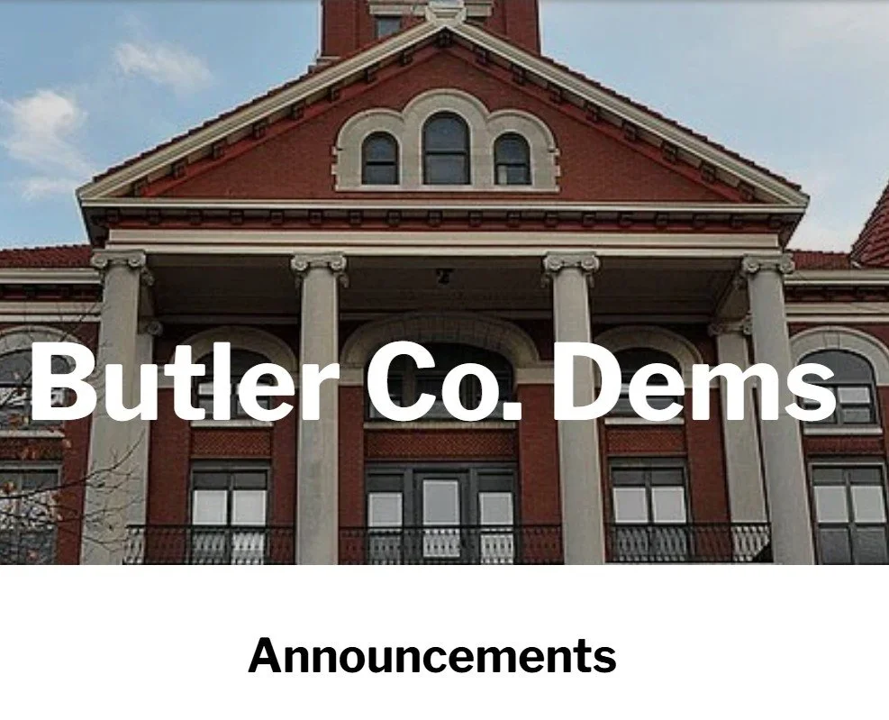 Butler Co Dems - April, May and June Plans!
