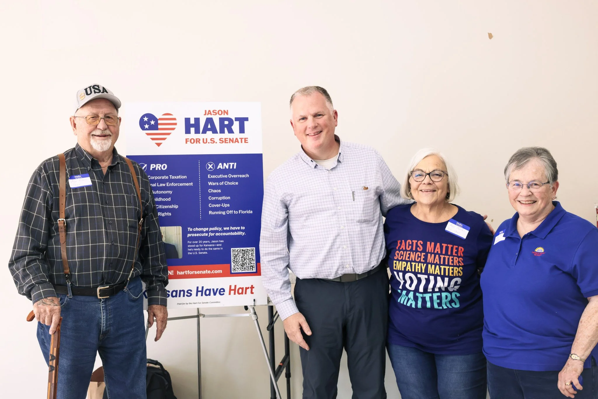Kingman officers with candidate Jason Hart at gathering April 2026.jpg