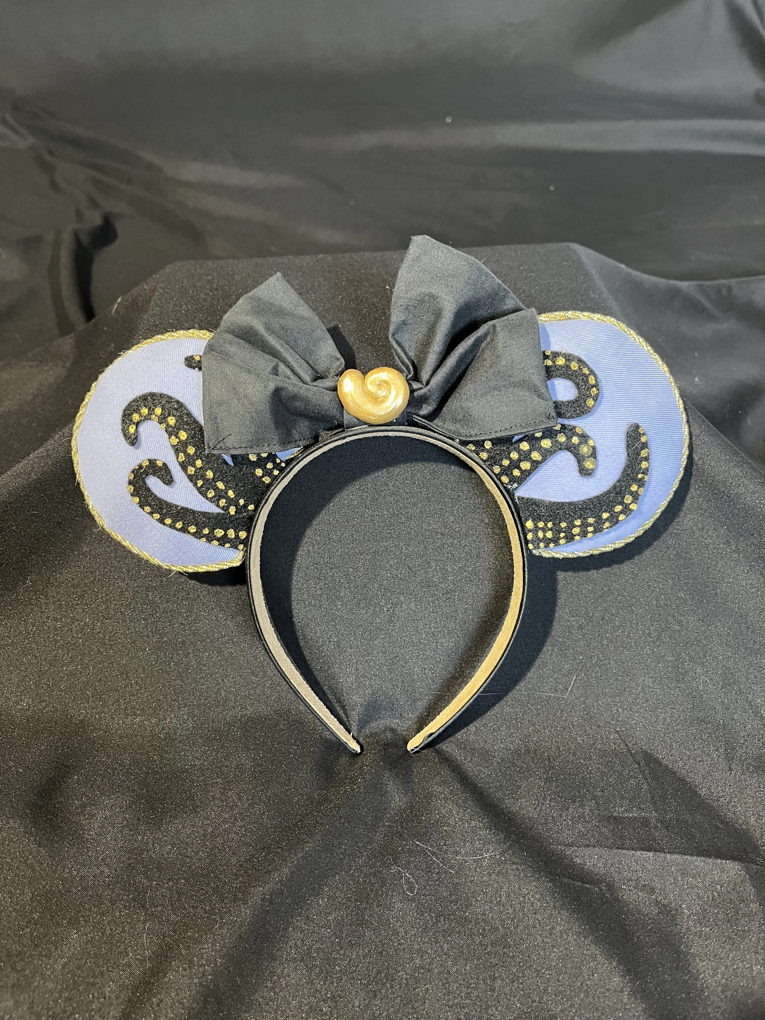 Handmade Disney ears inspired by Disney's Ursula.