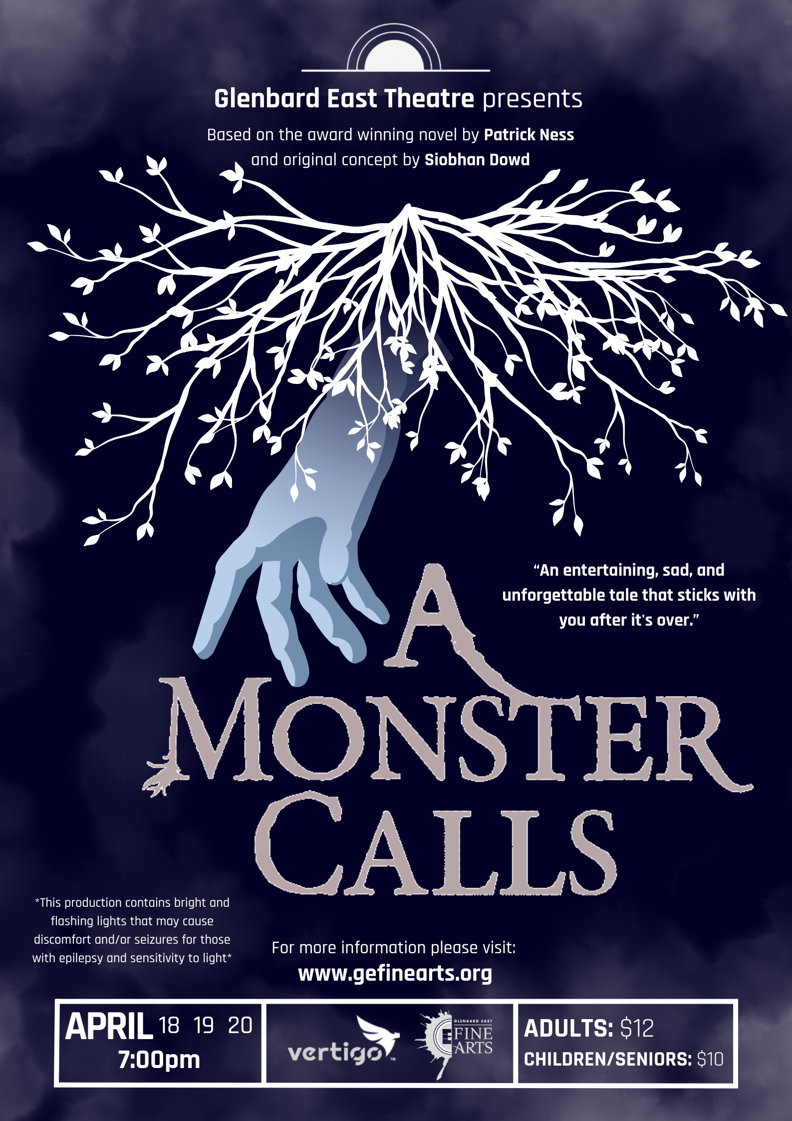 A Secondary Design of The Poster for GBE's A Monster Calls