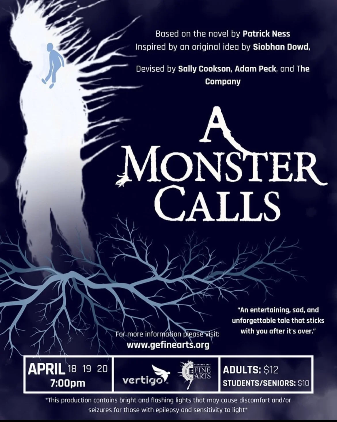 Graphic Design Work From GBE's Production of A Monster Calls