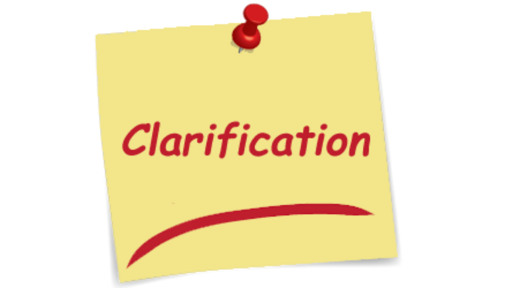 Clarification