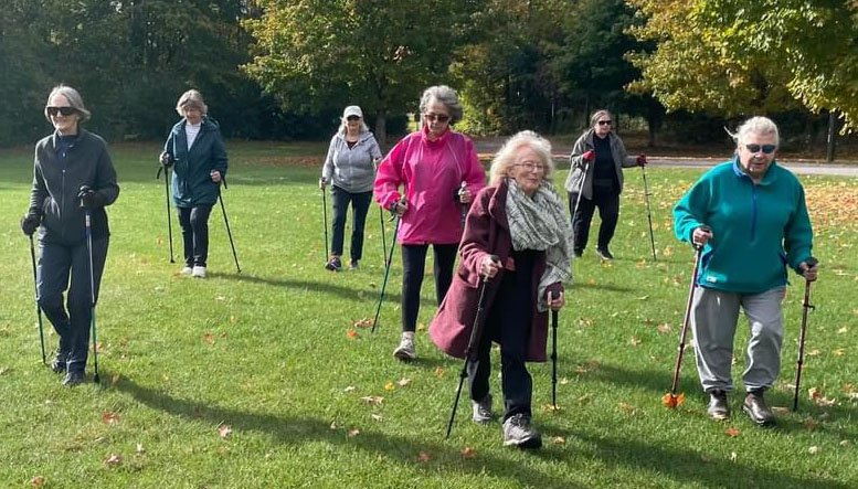 Uxbridge Pole Walking Club reconnecting with Spring and one another