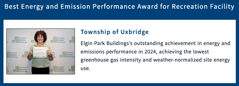 Township gets award for eco-friendly buildings at Elgin Park