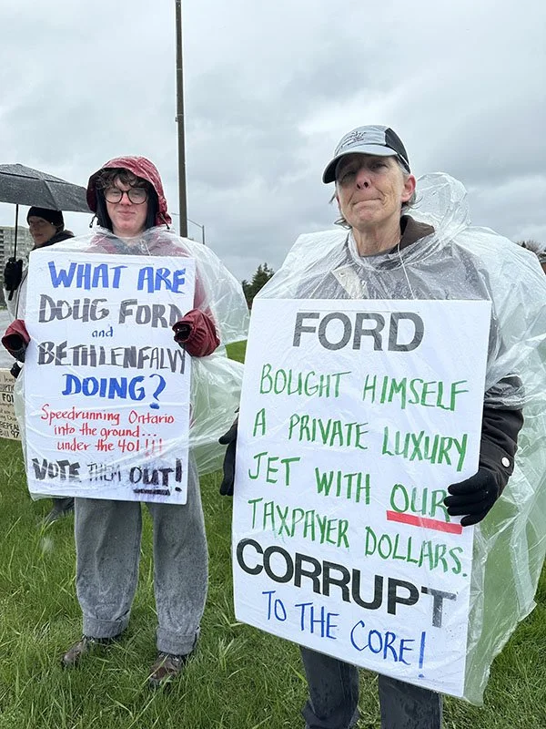 Weather puts damper on ‘grassroots’ protest