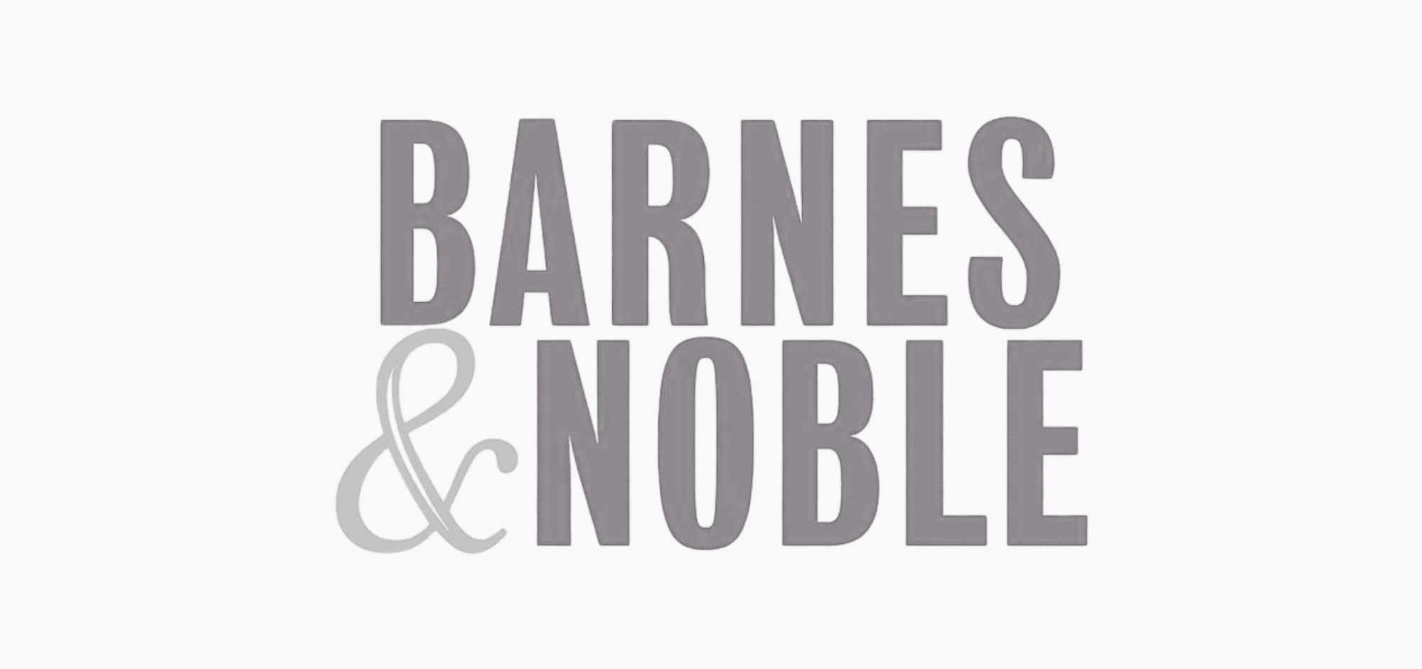 Barnes & Noble logo in gray text on a light background.