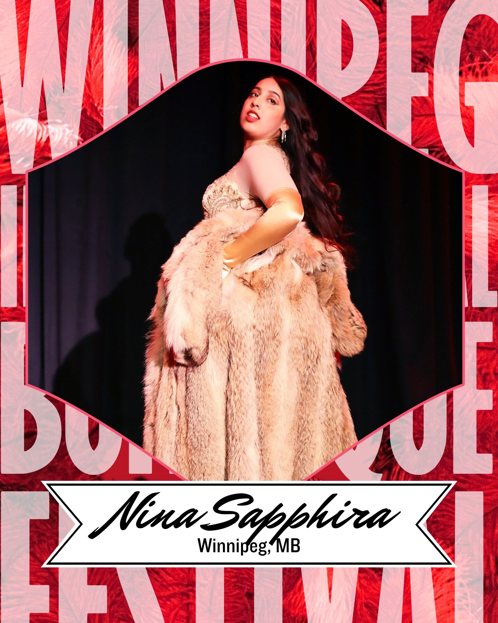 Nina Sapphira, a true Winnipeg Gem! Crowned Queen of Hair Flips, she's been a part of the local scene since we hosted the Canada Games. Nina's become a founding member of the Divine Femmes, performed at the Winnipeg Tattoo Show, Adult Expo, Saskatoon
