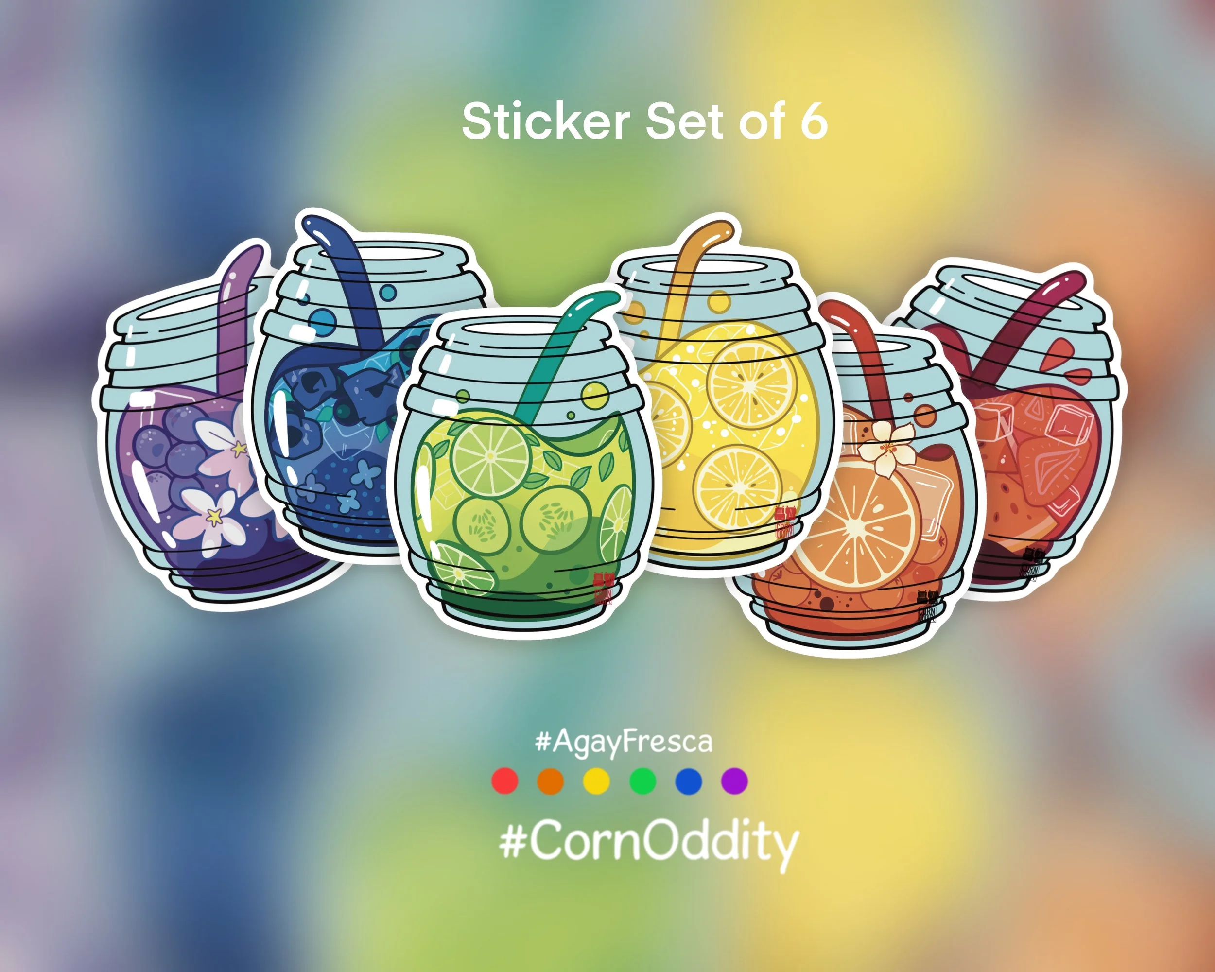 Agay Frescas Pride Sticker Set