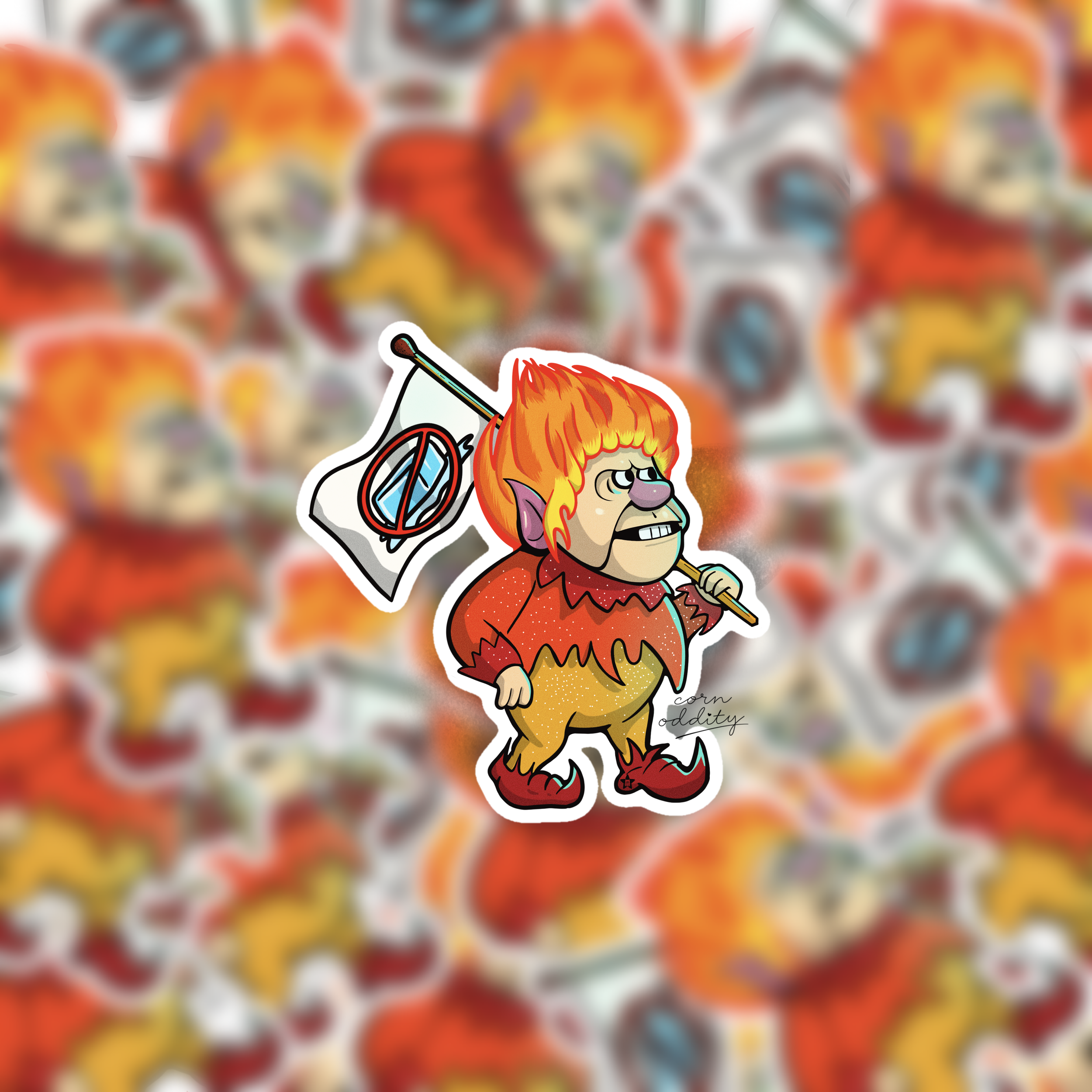 Heatmiser Joined to melt Ice | no-ice | Weatherproof Sticker
