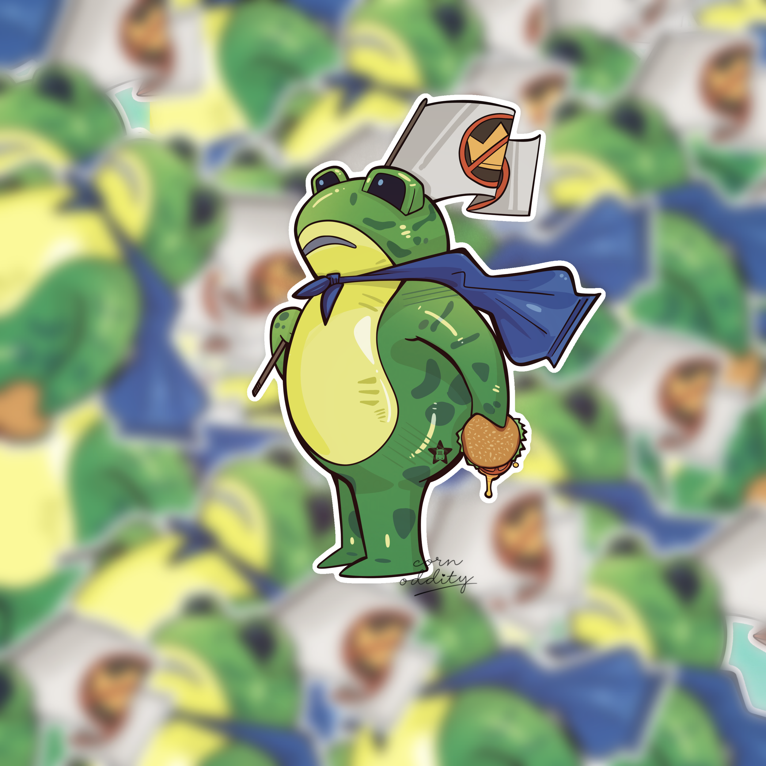 No Kings Toad | no-kings | Weatherproof Sticker 3"