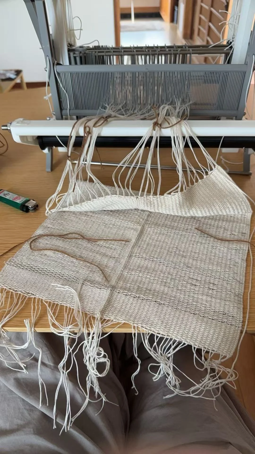 Process of reverse the loom