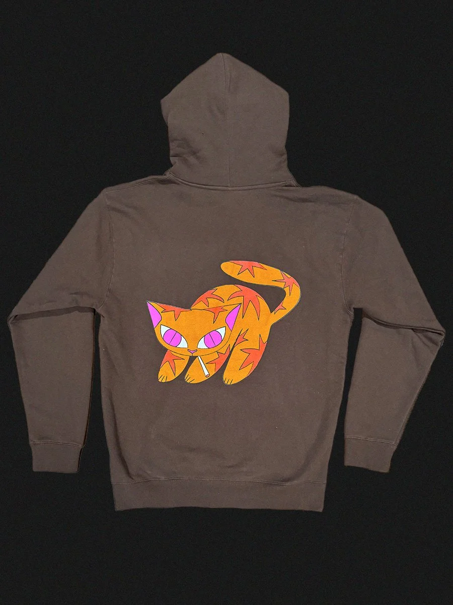 Cat Hoodie - Brown