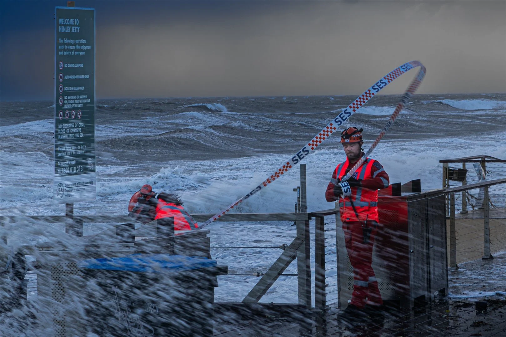 Martin Pickles, Storm at Henley Beach,.jpg