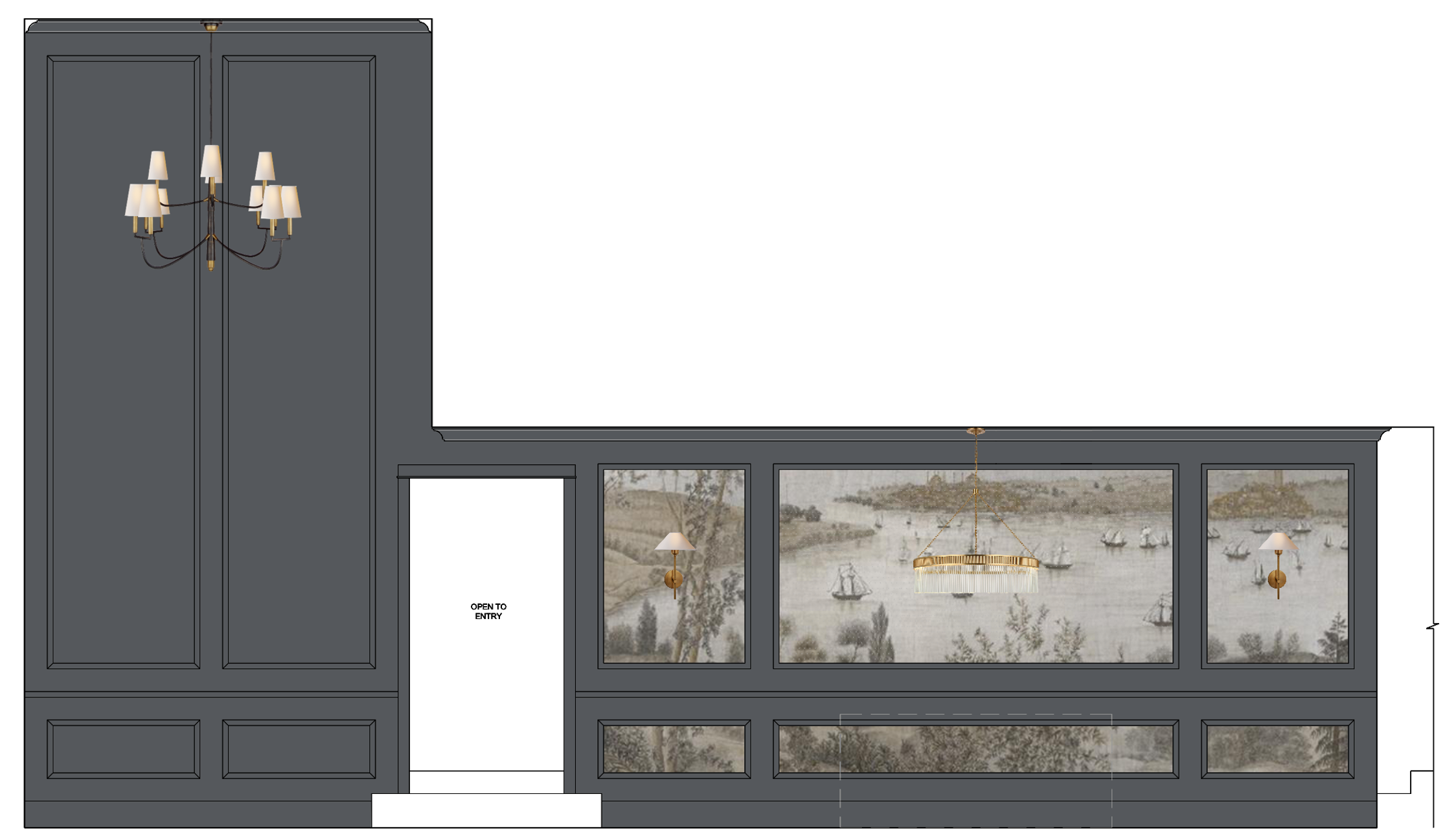 Dining Room 2D Render