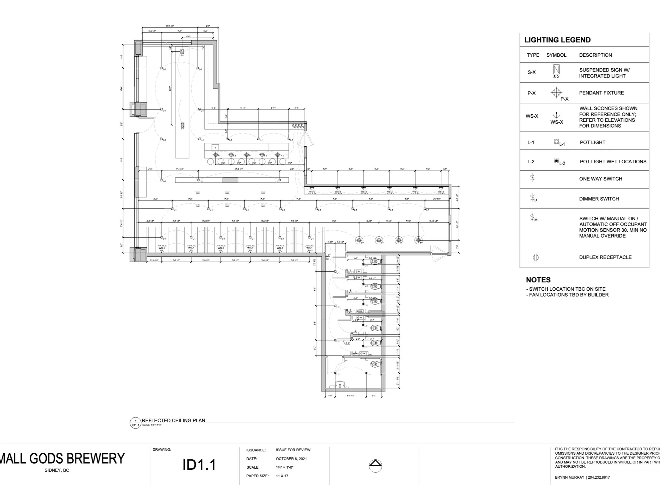 Reflected Ceiling Plan