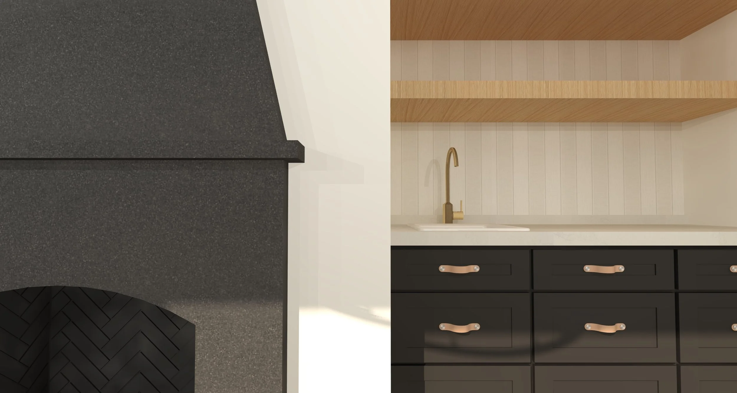 Casita Fireplace - Option 2