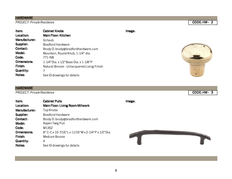 Specification Package