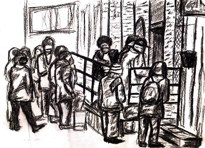 Week One of Pandemic (2020)
8" x 11"
Charcoal on Paper 