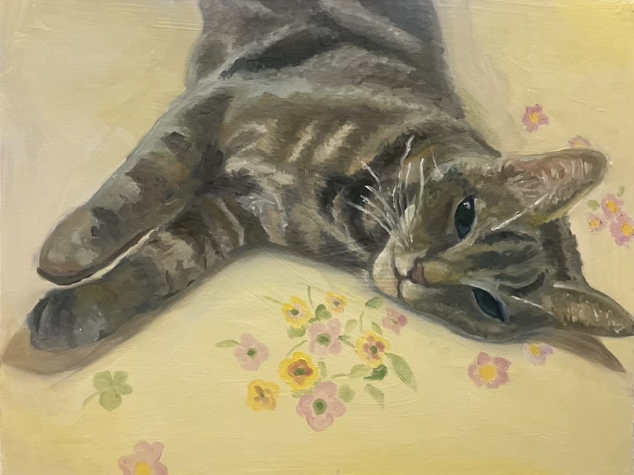 Smokey Memorial (2023)
14" x 18"
Oil on Wood 
