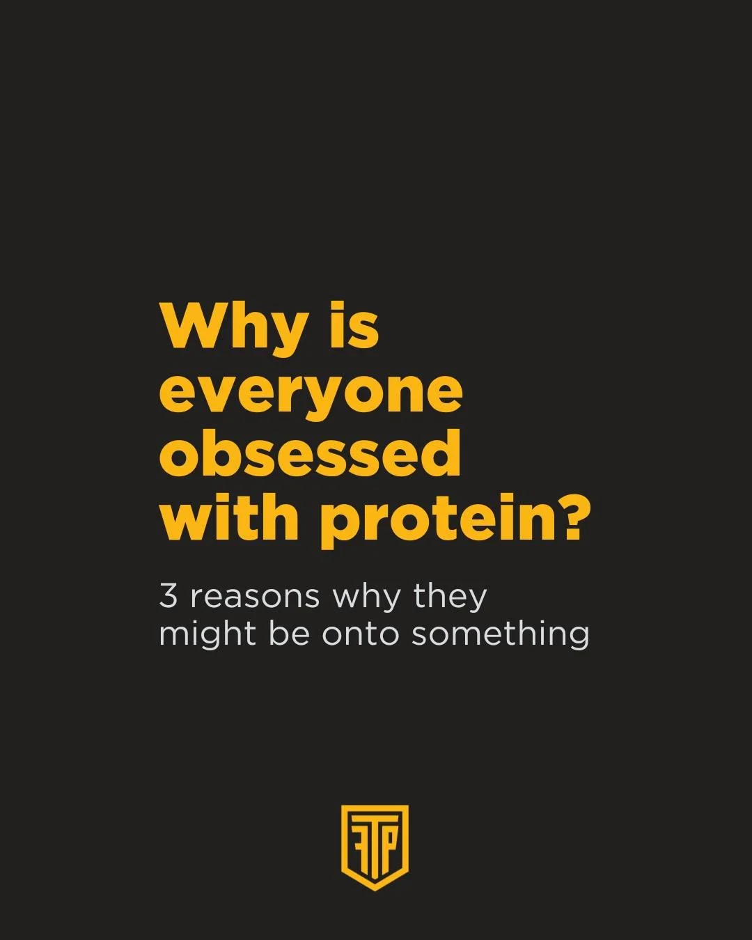 Protein isn&rsquo;t just &ldquo;gym bro hype&rdquo; &mdash; it&rsquo;s essential fuel for your body and your calling. 💪 

Here&rsquo;s why:
1️⃣ It's essential for muscle growth
2️⃣ Boosts your performance &amp; even your metabolism.
3️⃣ Speeds up re