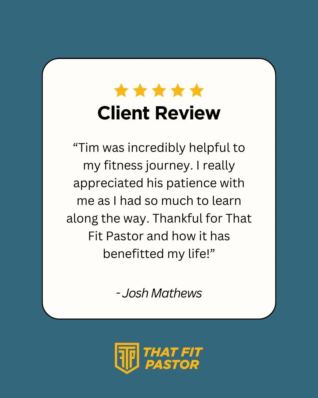 I'm immensely grateful for clients like Josh 🙌

Helping people build confidence, strength, and sustainable habits is exactly why I do what I do.
Real change begins to happen when you have a plan, support, and someone in your corner.

Thankful to be 