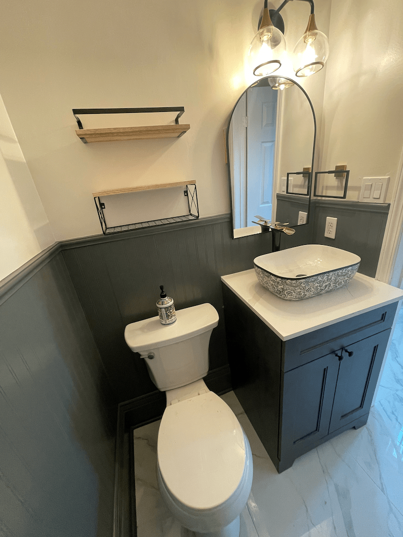 Budget-Friendly half-bath Remodel