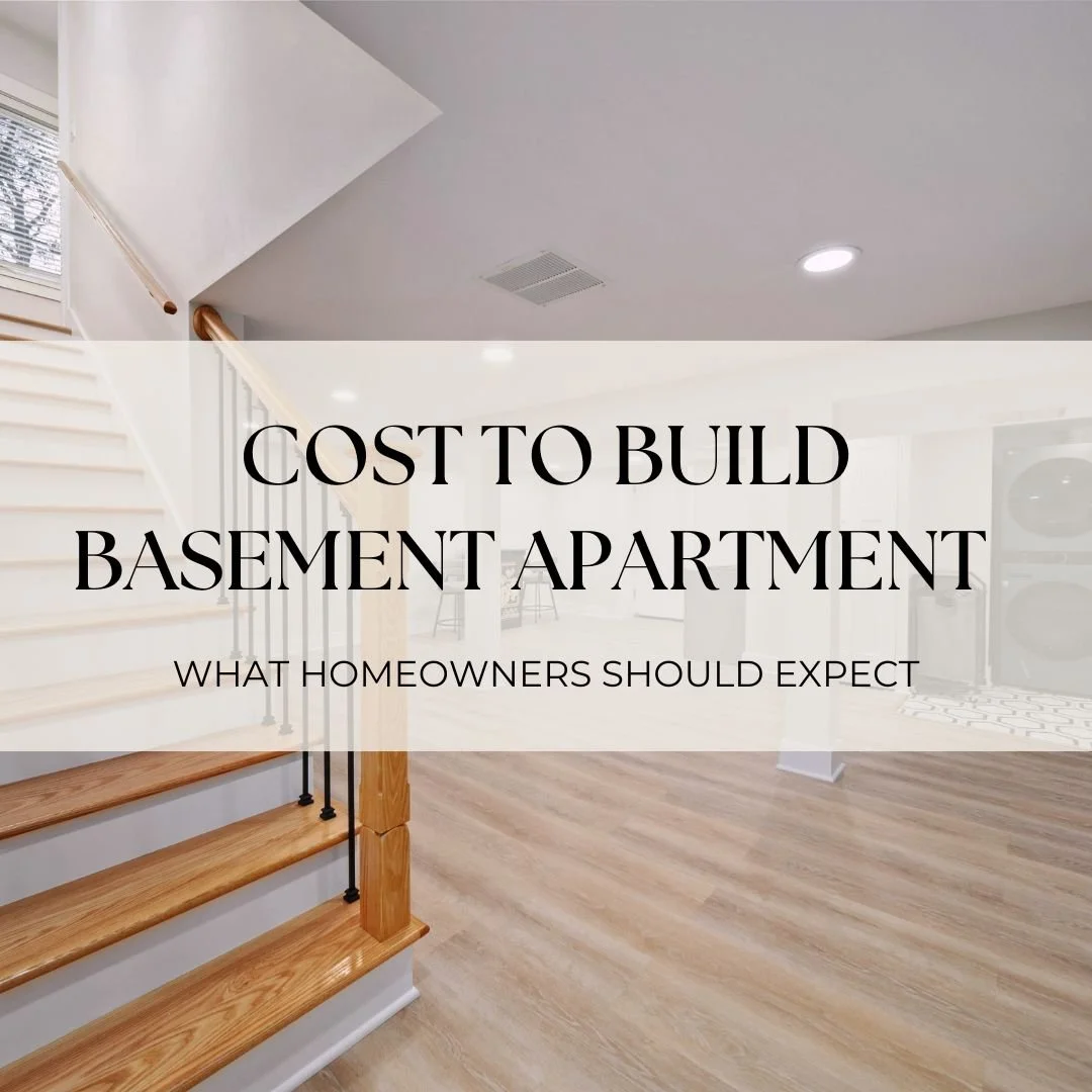 How much does it Cost to Build a Basement Apartment in Durham Ontario?