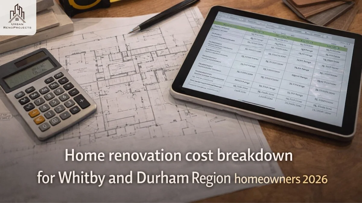 Home renovation cost breakdown for Whitby and Durham Region homeowners 2026