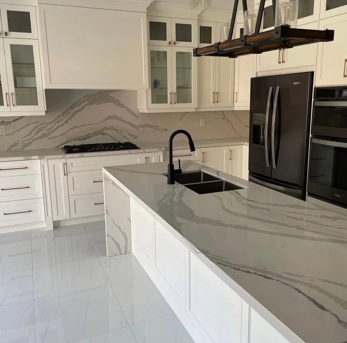 Small kitchen renovation in Brooklin, Whitby, maximizing space with custom cabinets, modern finishes, and functional storage.