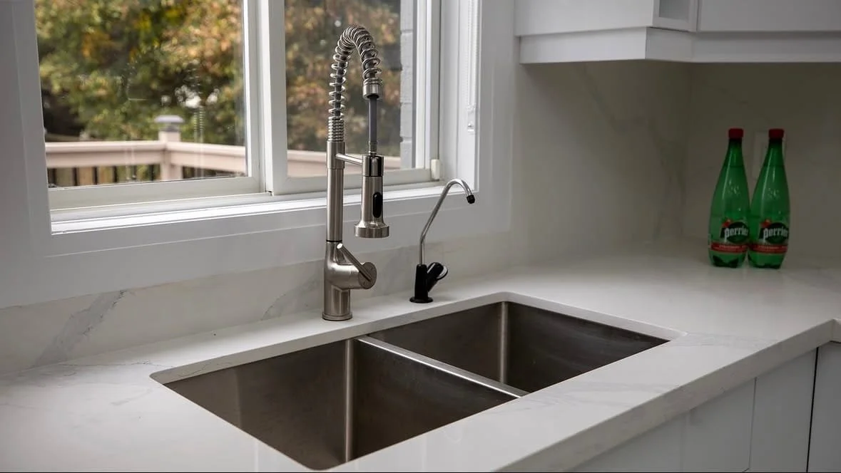 kitchen sink with dual deep steel sink install 