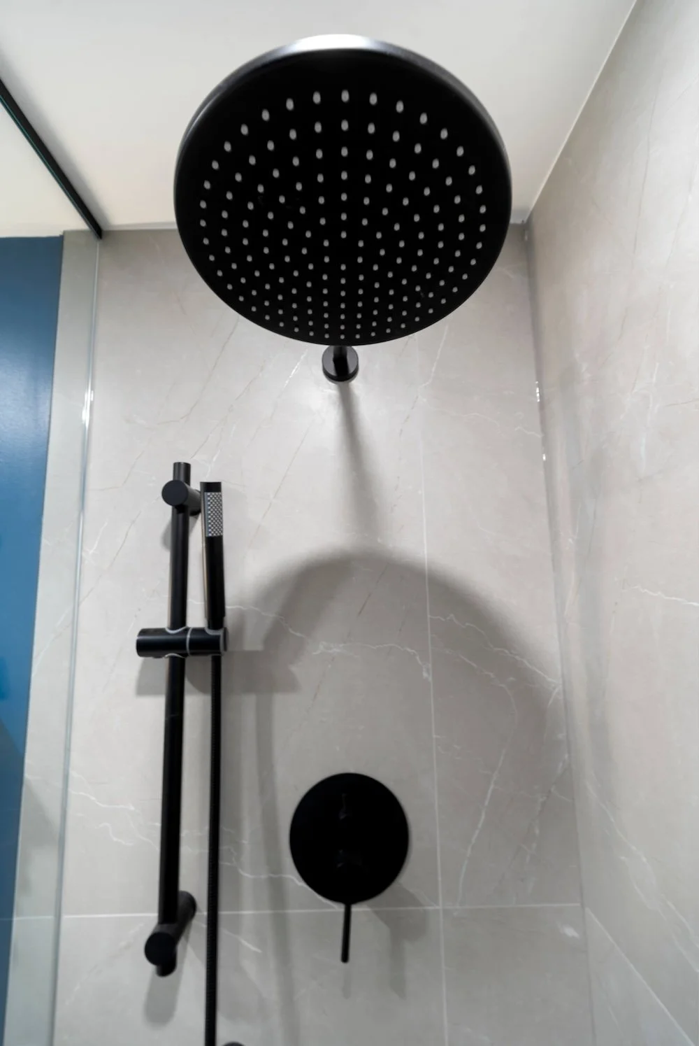 shower head system in bathroom renovation