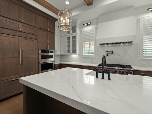 Completed kitchen remodel in Oshawa home with open layout and coordinated interior finishes