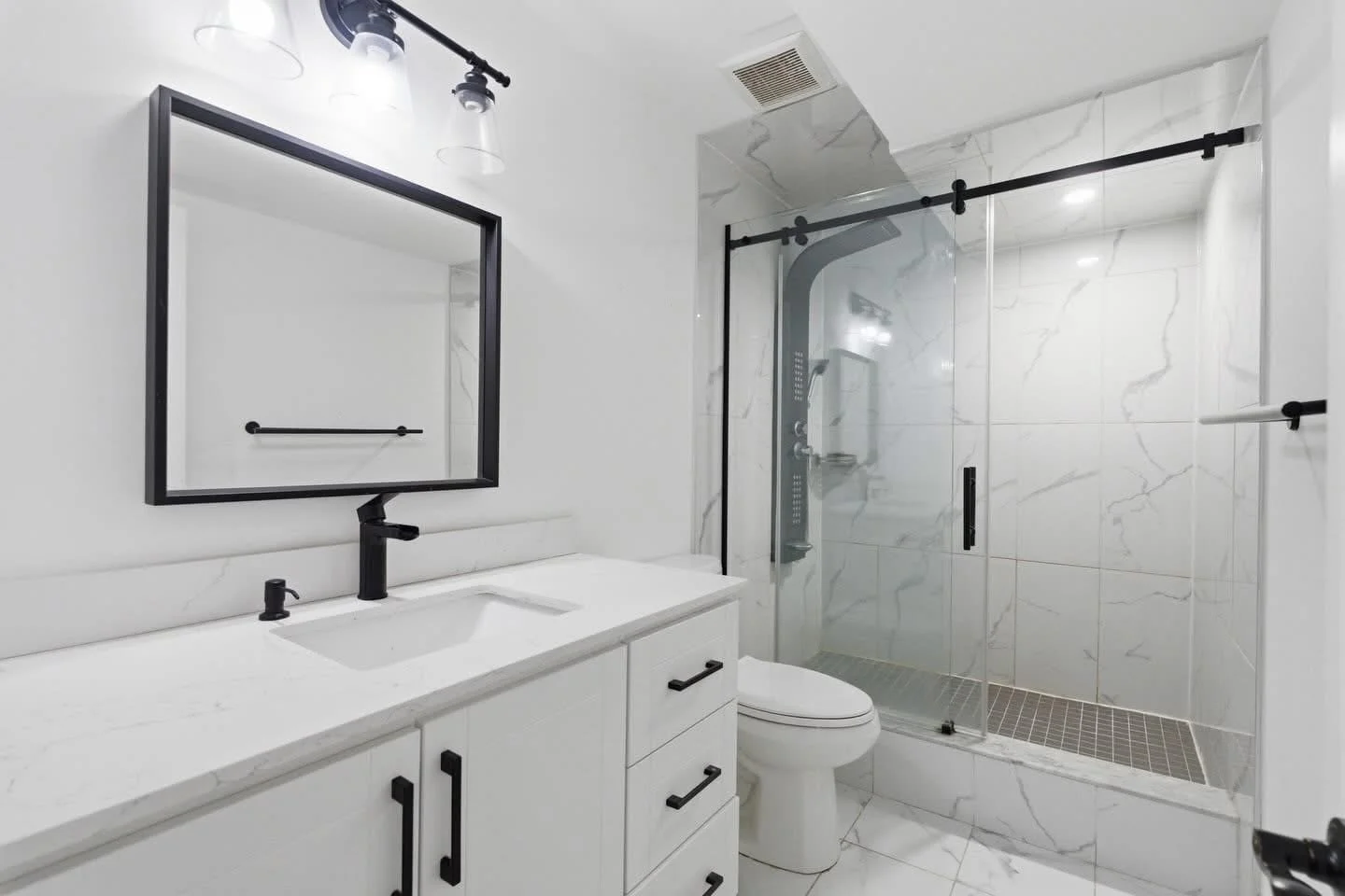 Basement bathroom remodel in whitby