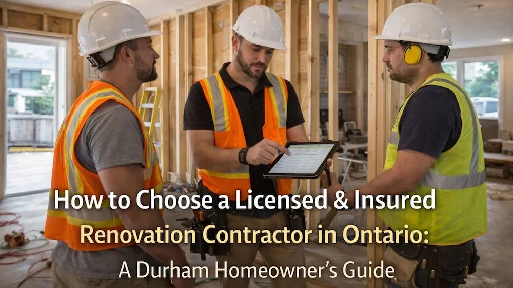 Licensed and insured renovation contractor team in Durham Region — Urban RenoProjects