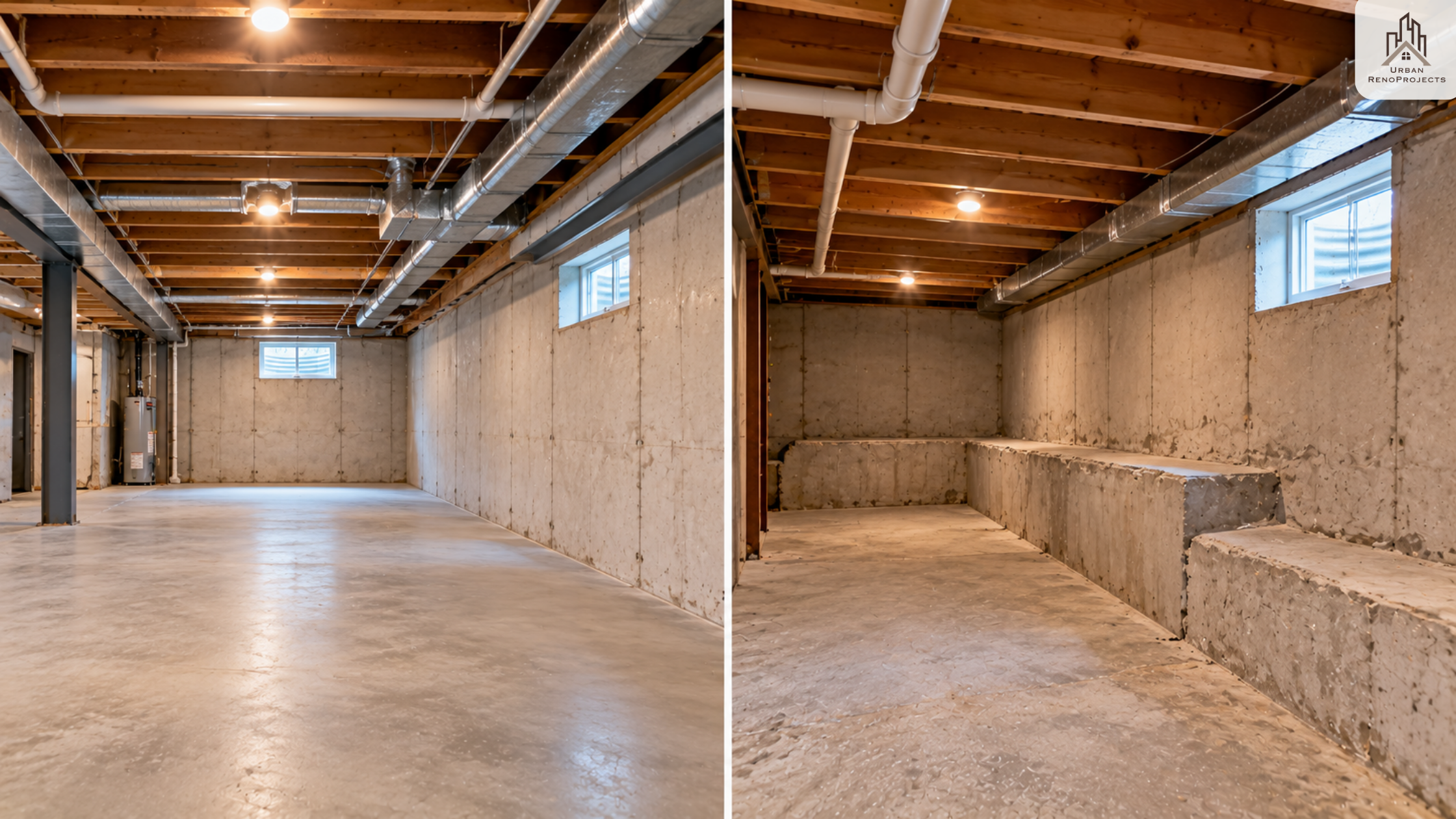Underpinning vs bench footing comparison in basement renovation Durham Region Ontario | Urban Renoprojects